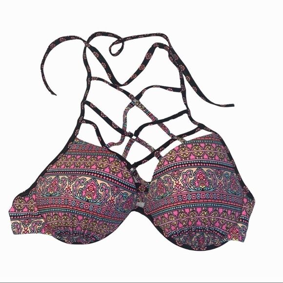 Shade & Shore Crisscross Halter Bikini Top - Picture 3 of 5